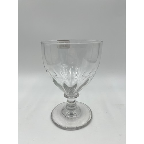 307 - Four Georgian drinking glasses - largest approx. 12.5cm high