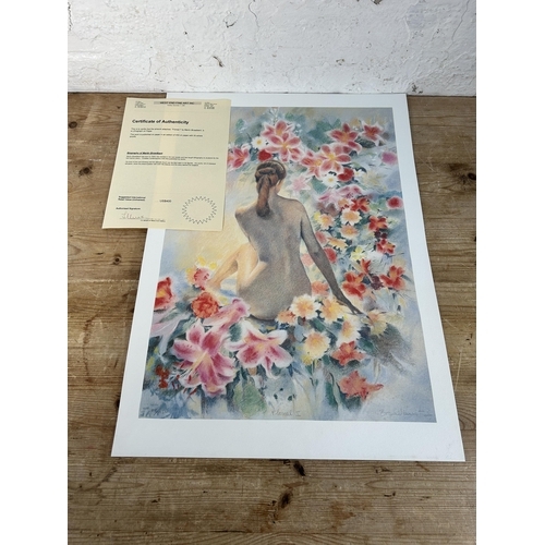 258 - A Martin Broadbent 'Floreal I' pencil signed limited edition no. 201 of 450 lithograph on paper with... 