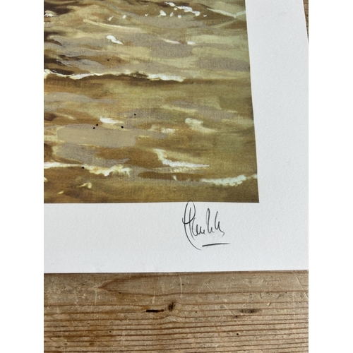 250 - A Lluis Ribas 'Figure Reflections I' pencil signed limited edition no. 238 of 485 serigraph on paper... 