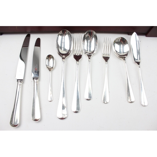 467 - Two silver plated canteens of cutlery