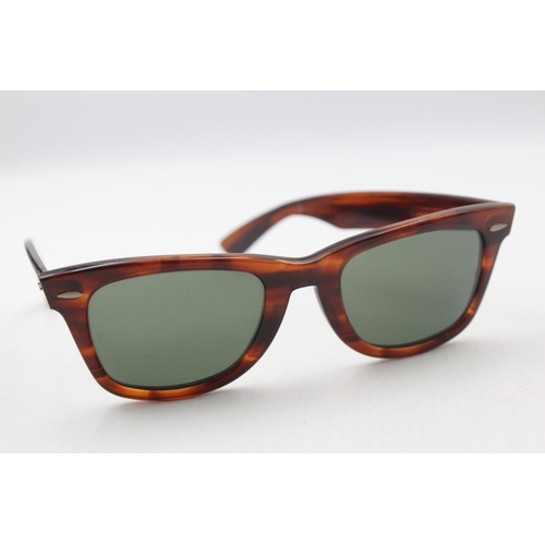 559 - A pair of vintage Bausch & Lomb Ray-Ban Wayfarer brown tortoiseshell sunglasses