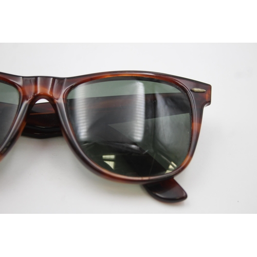 562 - A pair of vintage Bausch & Lomb Ray-Ban Wayfarer II tortoiseshell effect sunglasses