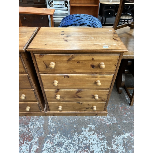 132 - A pine chest of four drawers