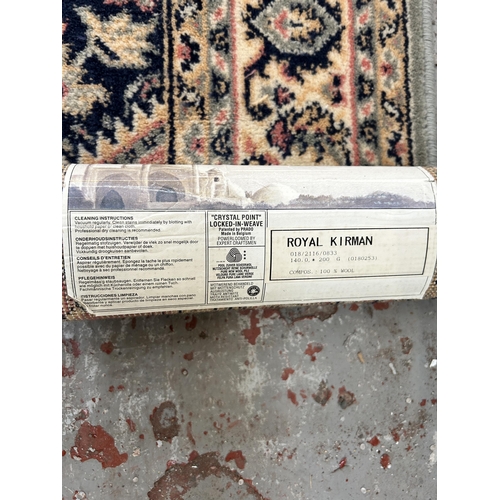 154 - A Royal Kirman 100% wool rug - approx. 200cm x 140cm