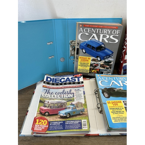 524 - A large collection of Diecast Collector and A Century of Cars magazines