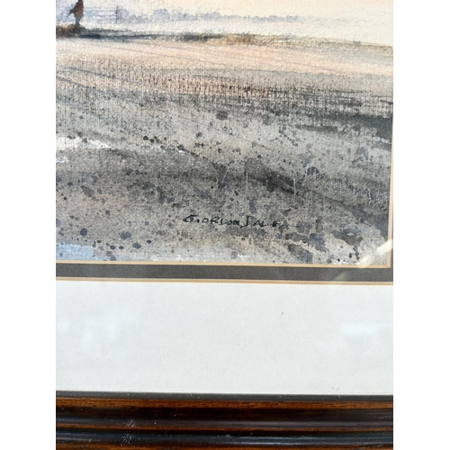 265 - A framed Gordon Dale watercolour - approx. 45cm high x 55cm wide