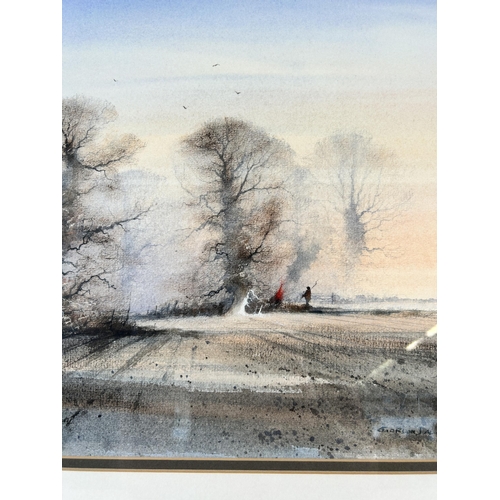 265 - A framed Gordon Dale watercolour - approx. 45cm high x 55cm wide