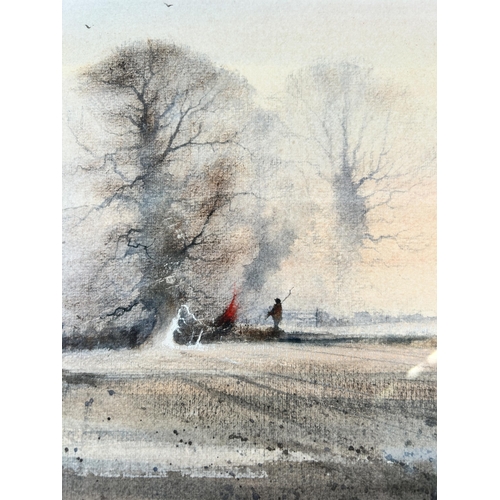 265 - A framed Gordon Dale watercolour - approx. 45cm high x 55cm wide