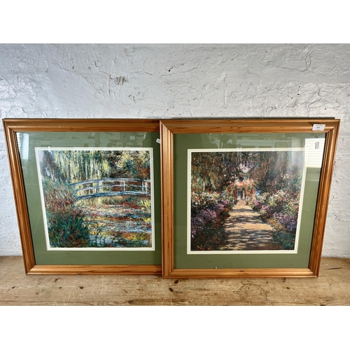 273 - Two framed Claude Monet prints