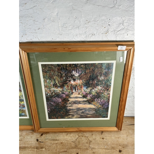 273 - Two framed Claude Monet prints