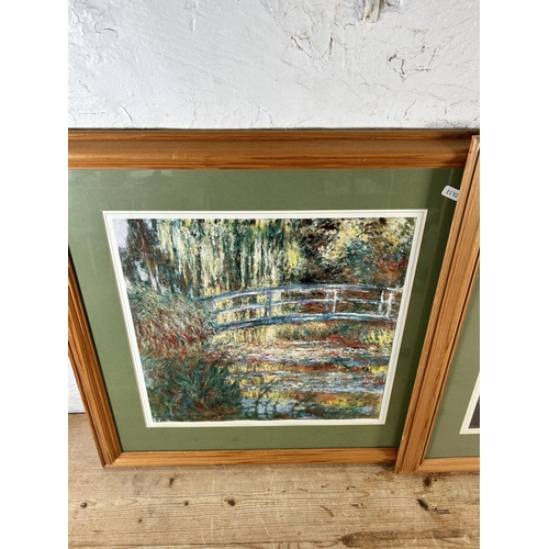 273 - Two framed Claude Monet prints