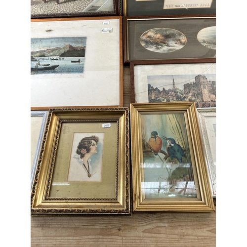 305 - A collection of framed pictures