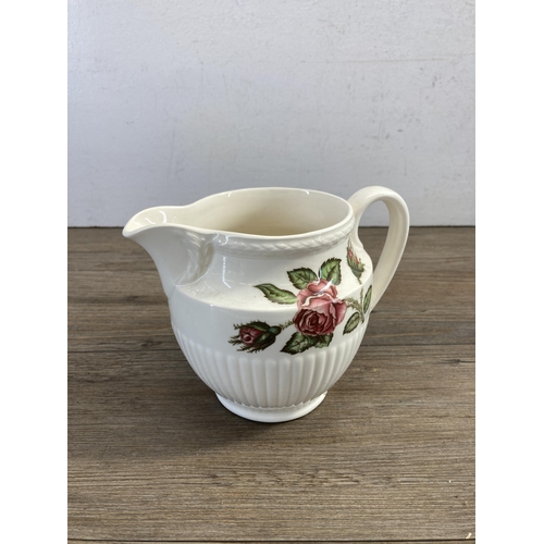 383 - A collection of Wedgwood Moss Rose china