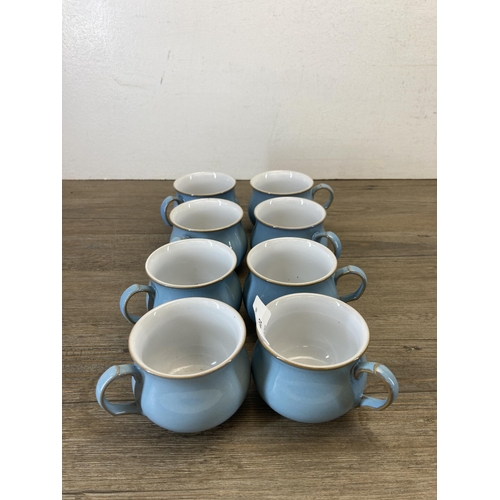 422 - A collection of Denby Colonial Blue dinnerware