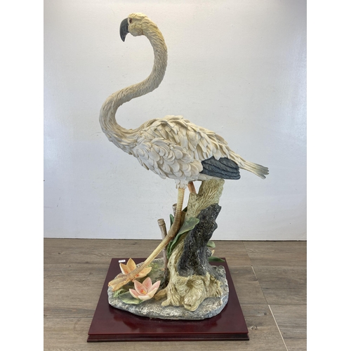 428 - A La Anina Collection flamingo figurine - approx. 87cm high