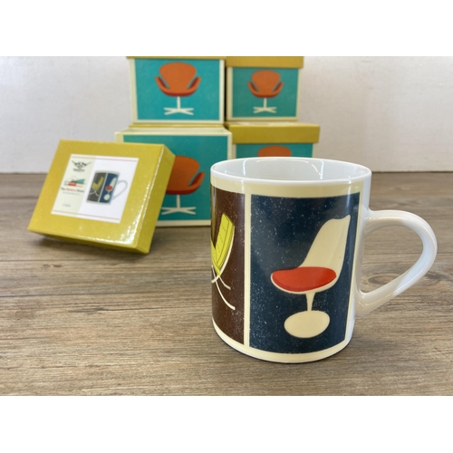 431 - Eight boxed Magpie The Modern Home A-Z of The Atomic Era mugs