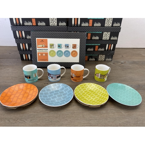 432 - Ten boxed Magpie Homestead espresso cups and saucers sets