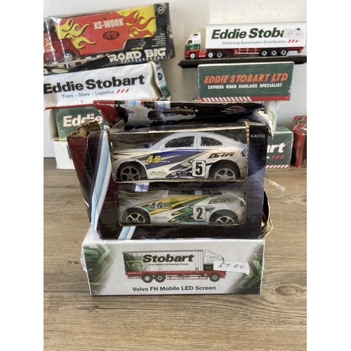 520 - A collection of boxed die-cast model vehicles to include Atlas Editions Eddie Stobart, Matchbox Mode... 