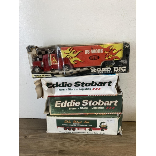 520 - A collection of boxed die-cast model vehicles to include Atlas Editions Eddie Stobart, Matchbox Mode... 