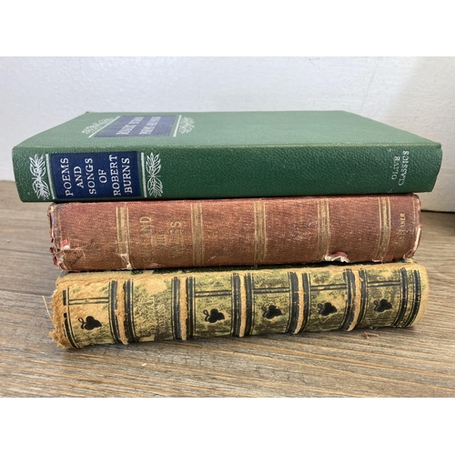 587 - Nine 19th century and later hardback books to include The History of England by Miss Corner dated 18... 