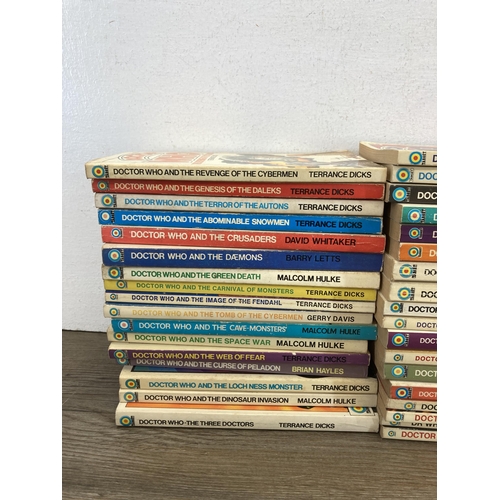 583 - A collection of 1970s Target Doctor Who paperback books