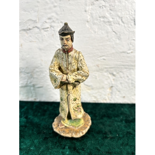 342 - A 19th century Chinese papier-mâché figurine - approx. 12cm high