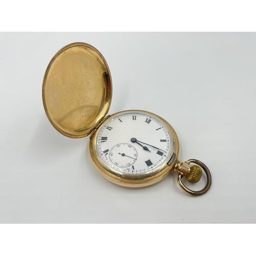2157A - An early 20th century Dimier Freres & Cie. Selezi hand wind full hunter pocket watch