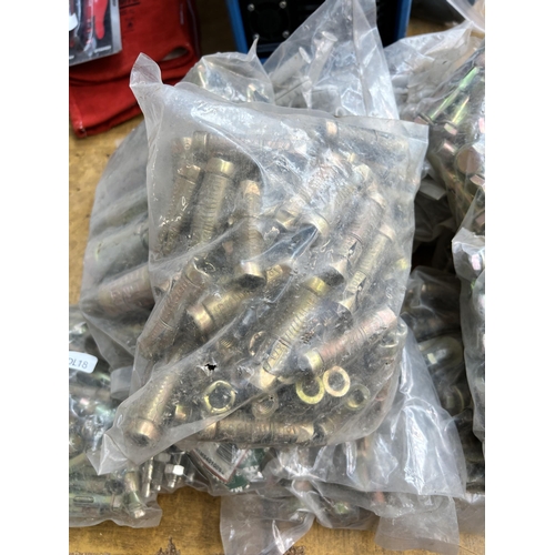 946 - A large collection of various bolts and plugs to include M20 Rawl, M8 through, sleeve anchor hex etc... 