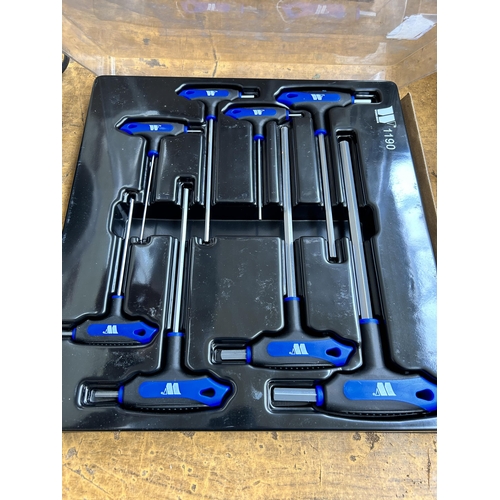 953 - A cased Werkzeug 1190 eight piece T handled allen key set