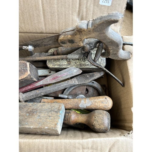 964 - A collection of antique and vintage tools