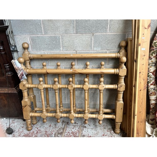 7 - A solid pine king size bed frame