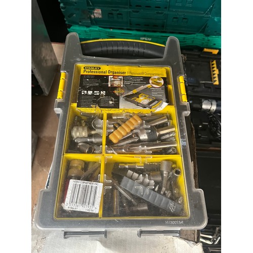 907 - A collection of tools to include Challenge 240V pressure washer, drill bits, allen keys etc.