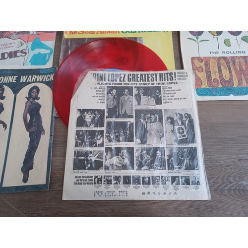 775 - A collection of vinyl records to include Bob Dylan/The Band, The Bee Gees, five Taiwanese unofficial... 