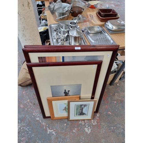 1108 - Five framed pictures