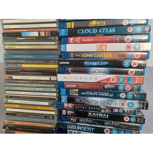 778 - A collection of Blu-rays, console game discs and CDs to include Radiohead, No Doubt, Headswim, Coldp... 