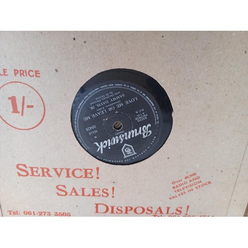 767A - A large collection of shellac records to include Earl Bostic (Parlophone and Vogue), Four Aces (Brun... 