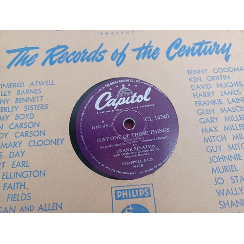 767A - A large collection of shellac records to include Earl Bostic (Parlophone and Vogue), Four Aces (Brun... 