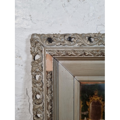 217 - A 19th century framed crystoleum  - approx. 37cm high x 44cm wide