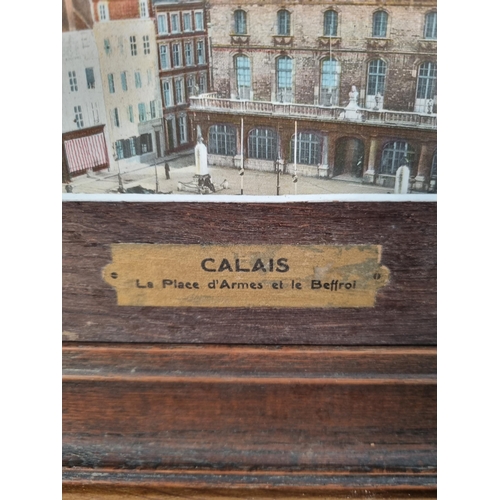 233 - Two oak framed Calais prints