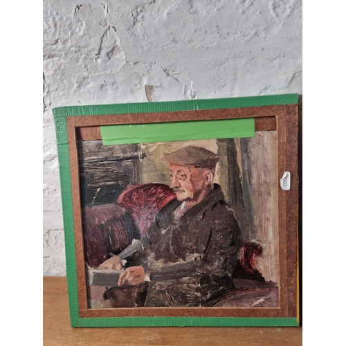 250 - Three mid 20th century William Kenneth Harper (Burslem School of Art) portrait oil paintings, Spanis... 