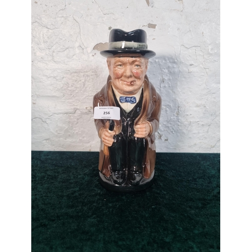 256 - A Royal Doulton Winston Churchill character jug - approx. 23cm high