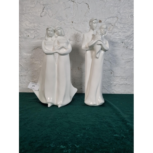 277 - Two Royal Doulton Images figurines, one Best Friends HN 4643 and one Family HN 4645