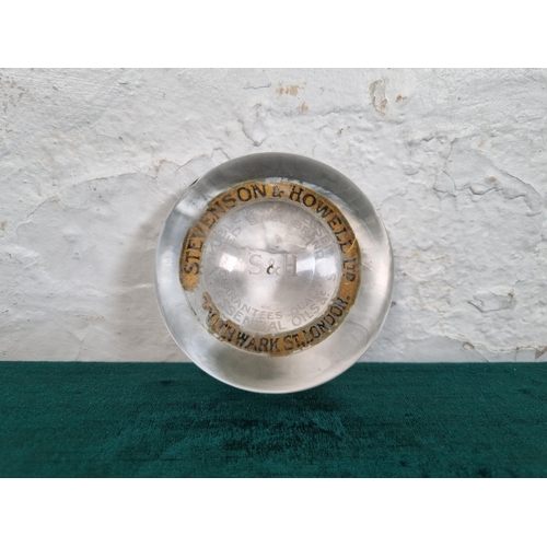 281 - A Stevenson & Howell Ltd glass paperweight - approx. 8cm diameter