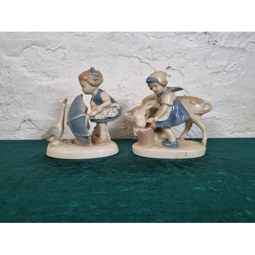 282 - Two Gräfenthal porcelain figurines designed by Carl Schneiders - approx. 13cm high