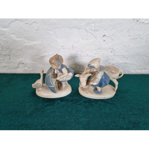 282 - Two Gräfenthal porcelain figurines designed by Carl Schneiders - approx. 13cm high