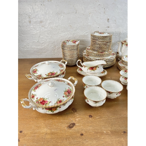 299 - A collection of Royal Albert Old Country Roses bone china to include twenty two teacups, twenty thre... 