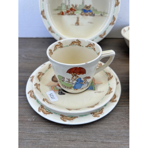 305 - Six pieces of Royal Doulton Bunnykins china to include cup and saucer etc.