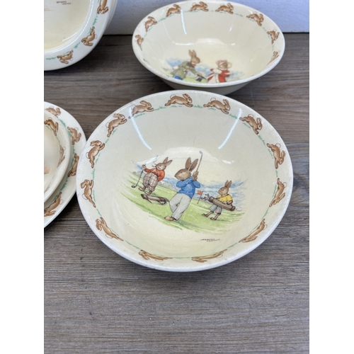 305 - Six pieces of Royal Doulton Bunnykins china to include cup and saucer etc.