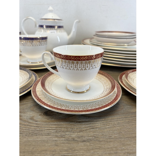 316 - Two tea sets, one Royal Grafton Majestic and one Canterbury Blue Danube