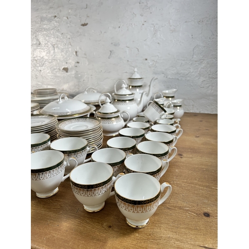 317 - A collection of Royal Grafton Majestic bone china to include five coffee cups, eighteen teacups, tea... 